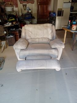 Suede Recliner 