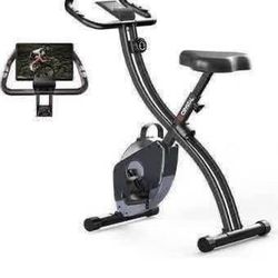  New Adjustable Indoor Folding Exercise Bike, Stationary Bikes, Home Workout