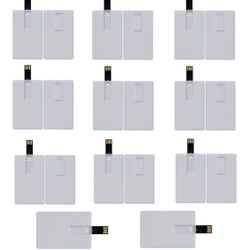 Pack of 25 - Card Size 16GB USB Flash Drive - White