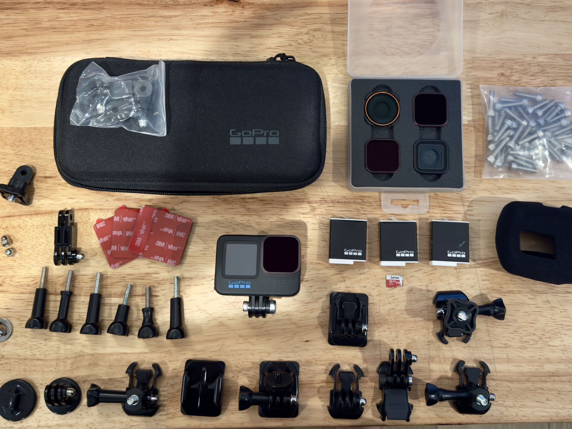 GoPro Hero 11 Black w/ 512GB, 3 Batteries, ND Filters + More