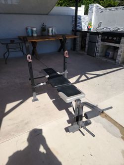 CAP Barbell Weight Bench with Leg Developer