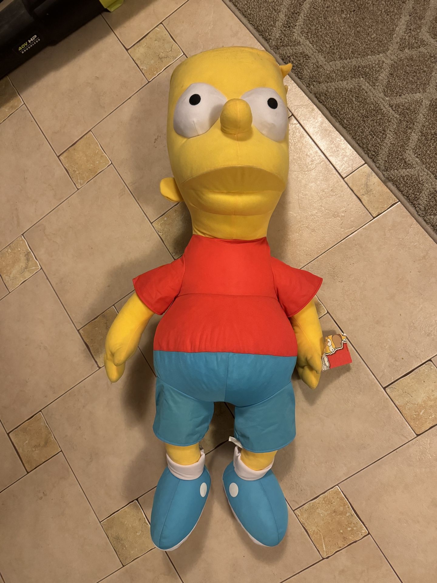 Giant Bart Simpson Stuffed Toy Vintage