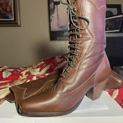 Rawhide Ladies 7” Brown Victorian Leather
