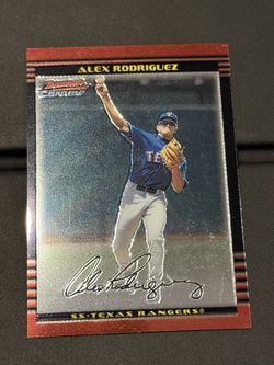 2002 Bowman Chrome Xfractor #3 Alex Rodriguez 210/250 Rangers