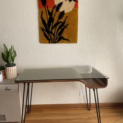 MCM Desk - Wood / Glass / Metal