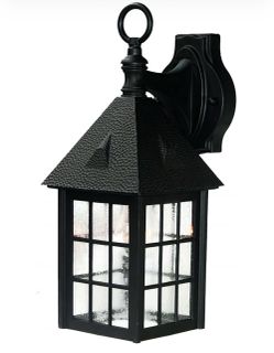 Black Outdoor Wall Lantern Light Fixture