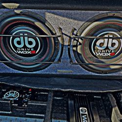2 OHM DVC DB DRIVE 12” SUBS & DB Drive WDX 3000.1 CLASS D MONO AMP