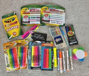 Bundle Of Highlighters And Markers