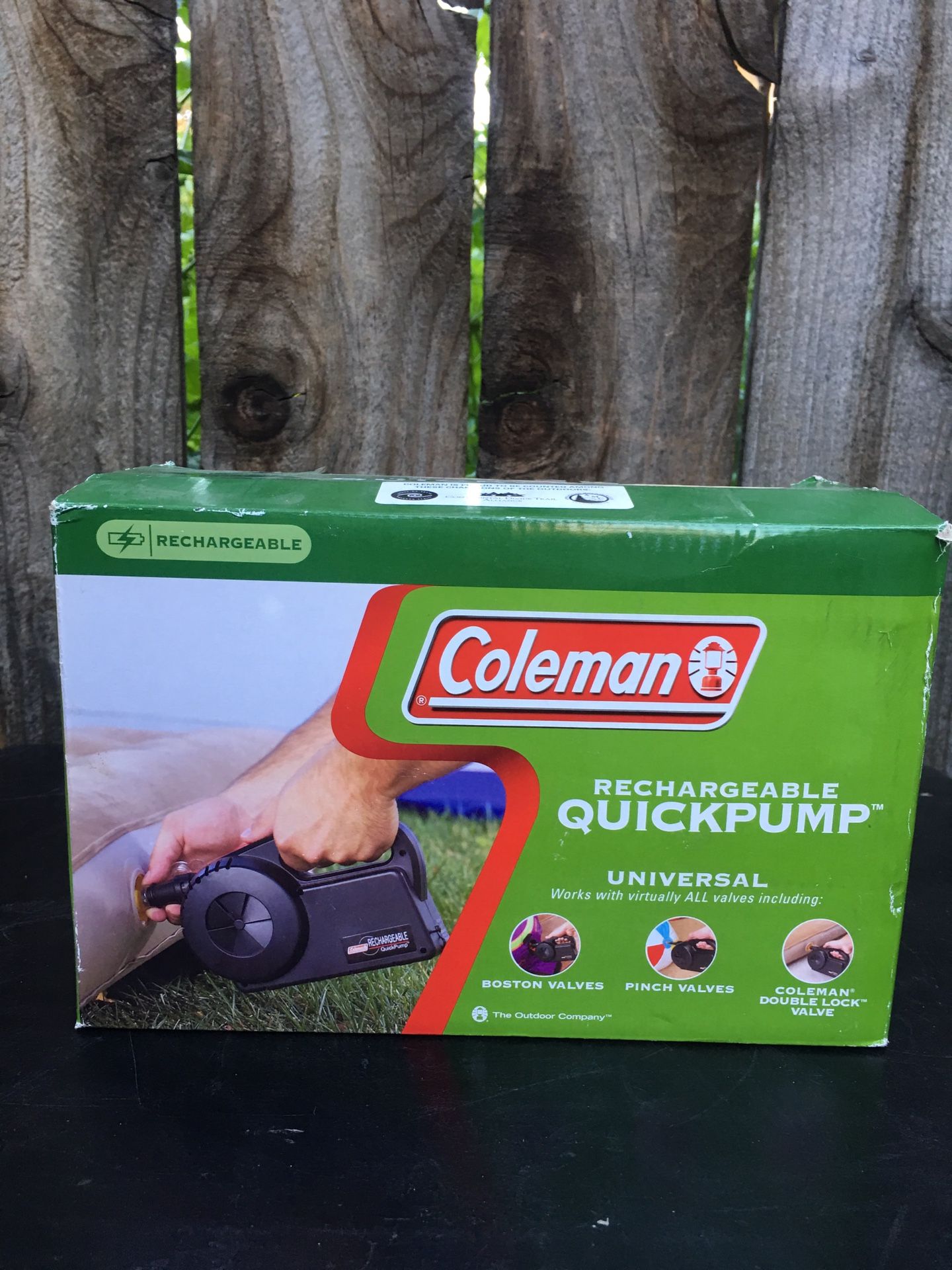 Coleman quick air pump camping inflatable mattress