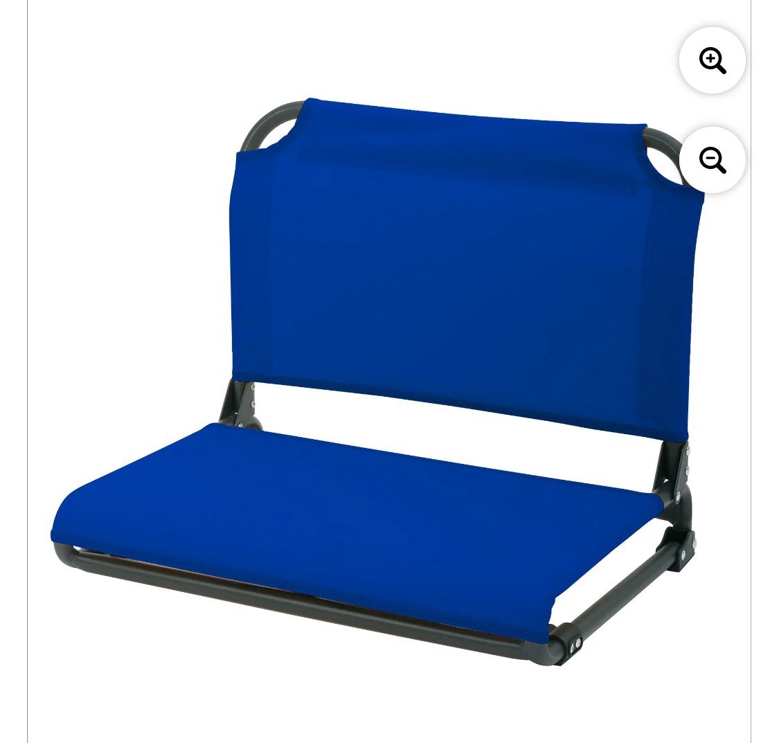 Stadium Chair Seat Camping Beach Tailgate Blue