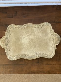 Farmhouse metal tray- Magnolia Farms