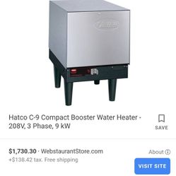Haltco C-9 water heater booster