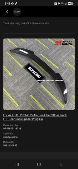 Spoiler Carbon Fiber 2021-2024 Fits