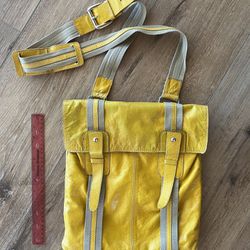 Real Leather Messenger Bag Purse 