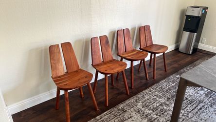 CB2 Notch Wood Chair x 4 Chairs