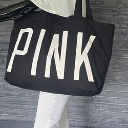 Pink Canvas  Tote bag  23 X 19