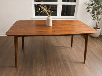 Mid-Century Modern Walnut Dining Table 6 people