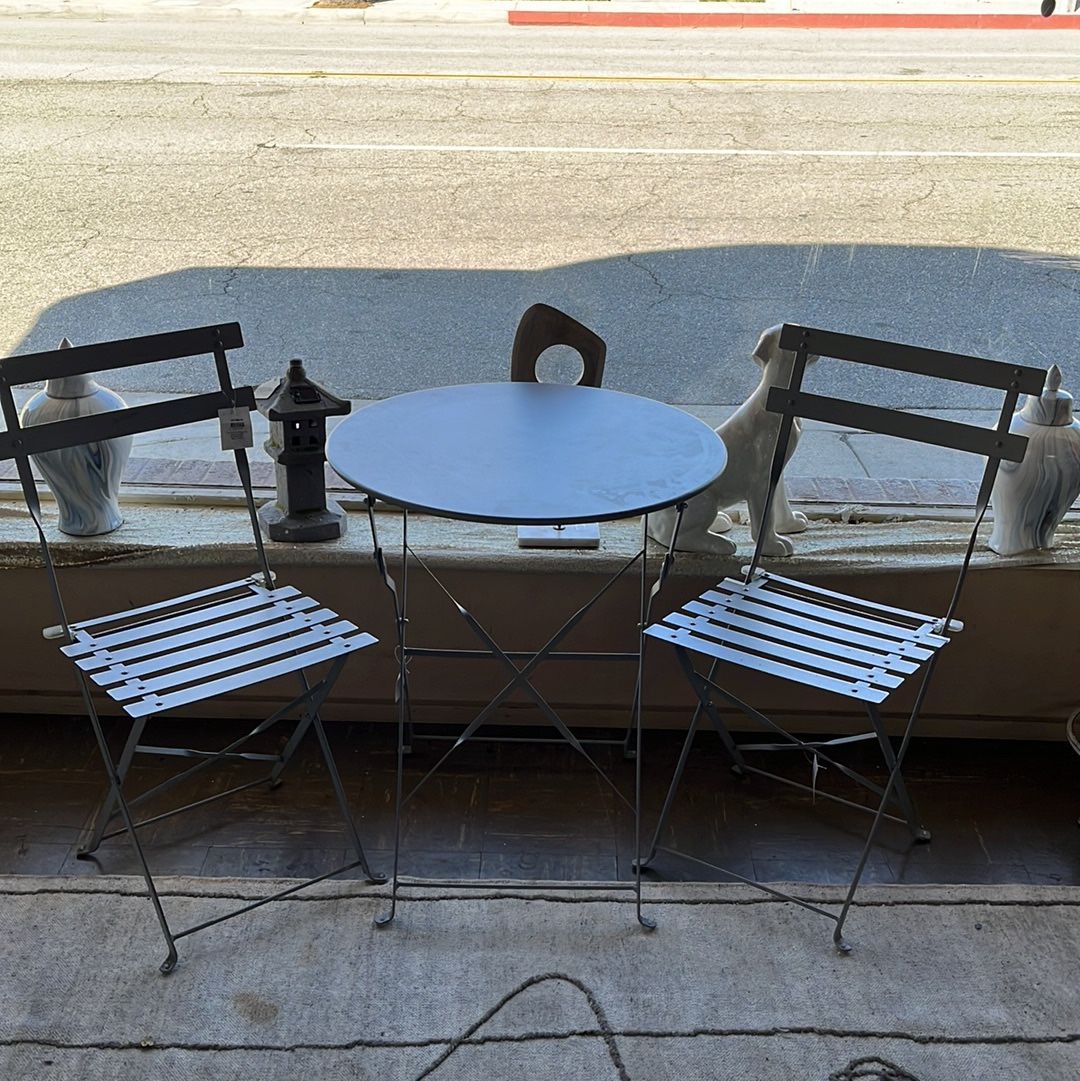 3 Piece Bistro Outdoor Patio Set,Table Set for Park Yard Front Porch Furniture