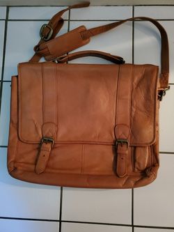 Brown leather Laptop Organiser