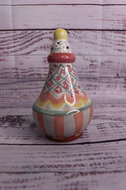Mackenzie Childs Retired Rose Garden Shaker Hand Painted