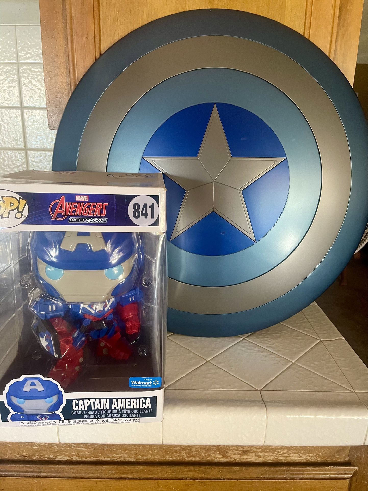 Captain America Shield And Jumbo Funko Pop