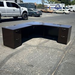 2 Nice Matching 3 Piece L Shaped Desks With Key-$80 Each 