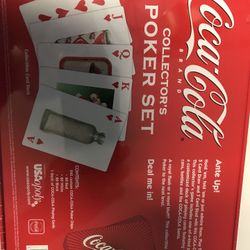Coca-Cola poker collector set never opened