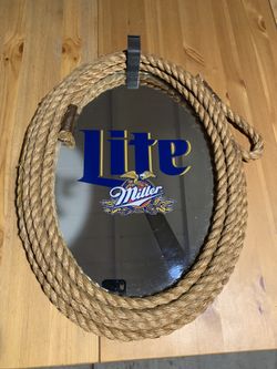 Miller Light Rope Mirror