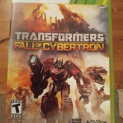 {X-BOX#360} TRANSFORMERS - FALL  OF CYBERTRON - video gaming disc