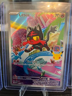 Pokemon Litten 044 Holo Promo Near Mint