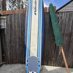 Wave storm 8ft Classic Blue And White Surfboard