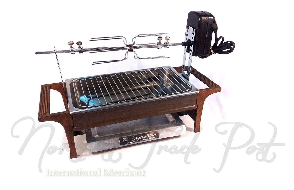 MONTGOMERY WARD SIGNATURE ELECTRIC BROILER/ROTISSERIE/SHISH-KABOB