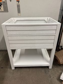 New 30” White-Wash Wooden Bath Vanity Cabinet
