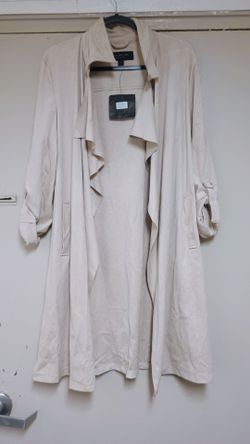 Mark jacobs faux suede trench jacket