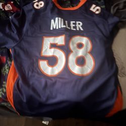 Von Miller New XL Navy And Orange Denver Bronco Jersey 