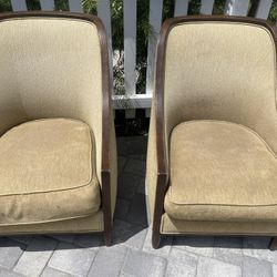 Vintage Living Room Arm Chairs 