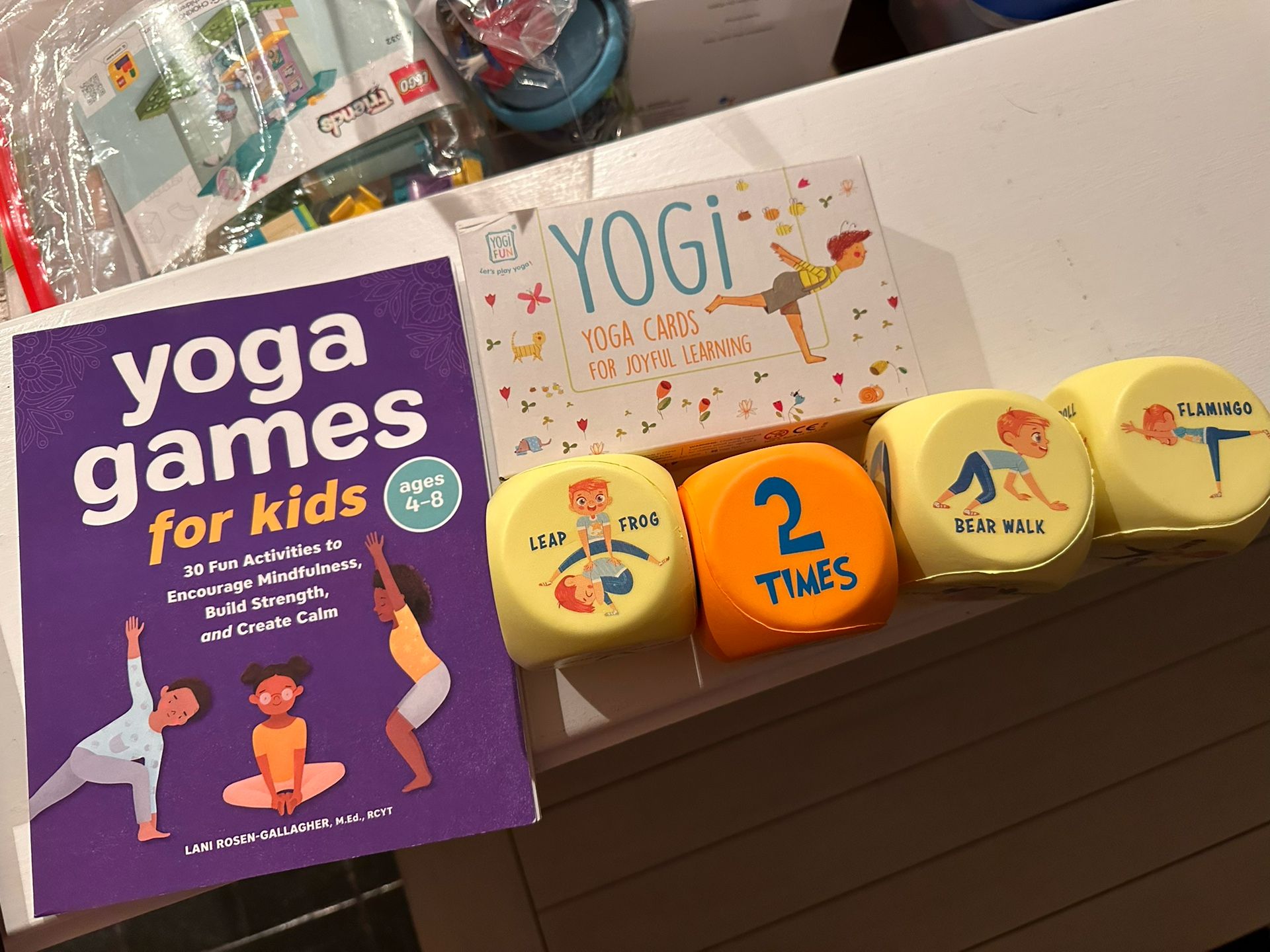 Yoga Book, Cards, & Dice For Kids