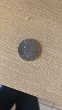 1(contact info removed) (D) Eisenhower Liberty Bell Moon One Dollar US Bicentennial Coin