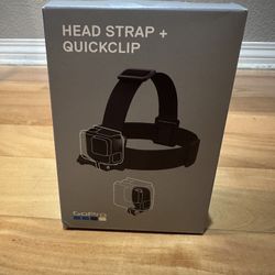 GoPro Head Strap + Quick Clip (New in Box)