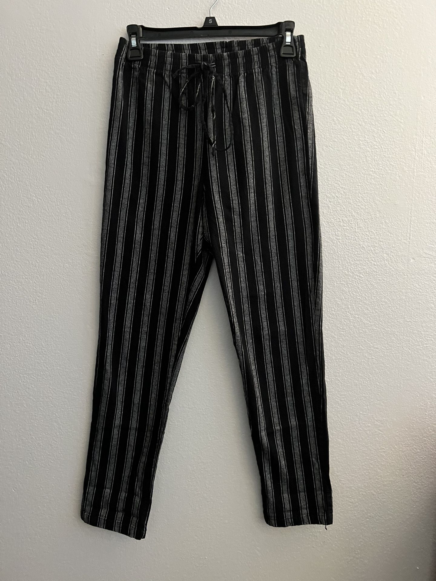 Brandy Melville High Rise Striped Tilden Pants