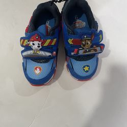 New - Toddler Paw Patrol Light Up Velcro Closure (Size: 6)