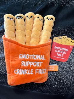 Emotional support crinkle fries