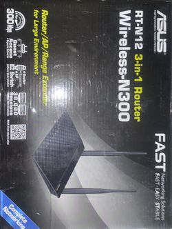ASUS RT-N12 Wireless Router 300 Mbps