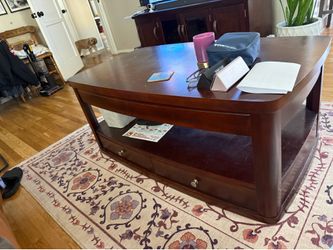 Wooden coffee table