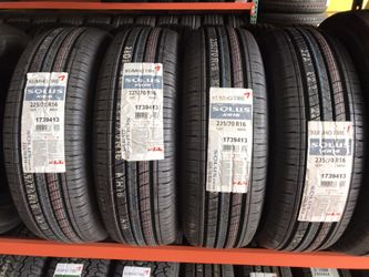 4 New 225/70R16 Kumho Solus KH16 Tire Tires