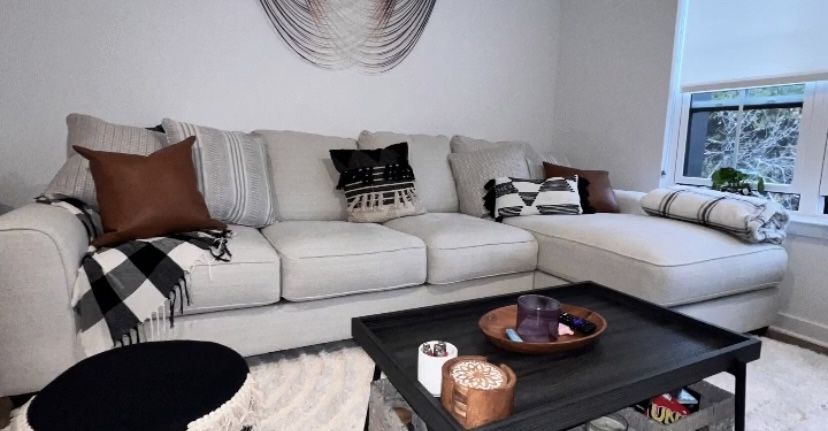 Extra Lg 2 Pc Sectional Sofa