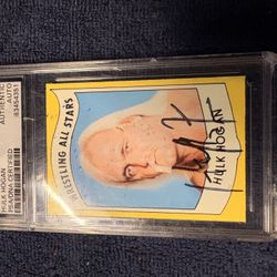 Hulk Hogan 1982 Wrestler A/S. Series A     2#.    PSA/DNA CERTIFIED