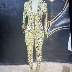 Woman cheetah Jumpsuit