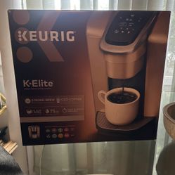	   KEURIG® K-Elite® Single Serve Coffee Maker - Brushed Gold