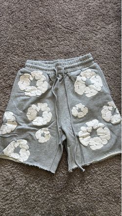 Denim Tears Cotton Wreath Shorts Grey Size S